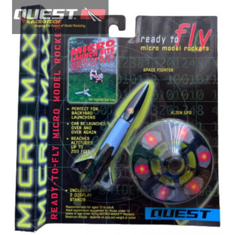 シューティングUFO Quest Micro Maxx UFO Flying Saucer / Space Fighter Rocket | AC Supply